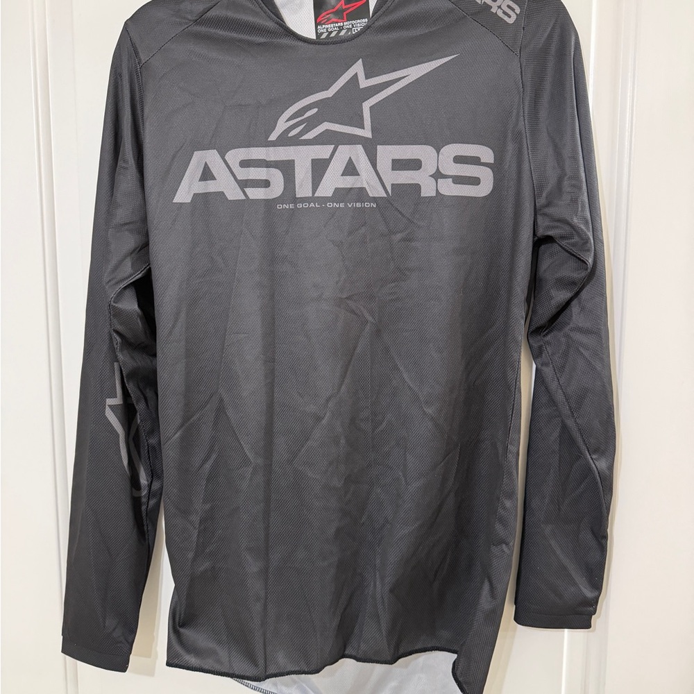 Alpinestars motocross  Racing shirt - graphite with Red Accent